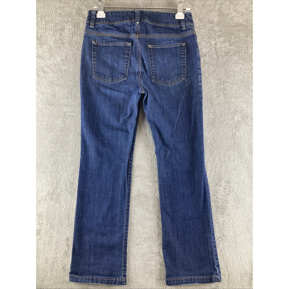 Jones New York Jeans Women's 4 Blue Denim Stretch Straight Leg Dark‎ Wash - Picture 2 of 16
